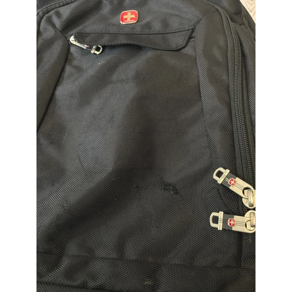 SwissGear Backpack Black Laptop Travel School Tech Bag Unisex Gorpcore